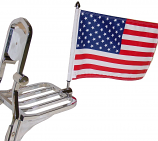 Rear Square Luggage Rack Flag Mount